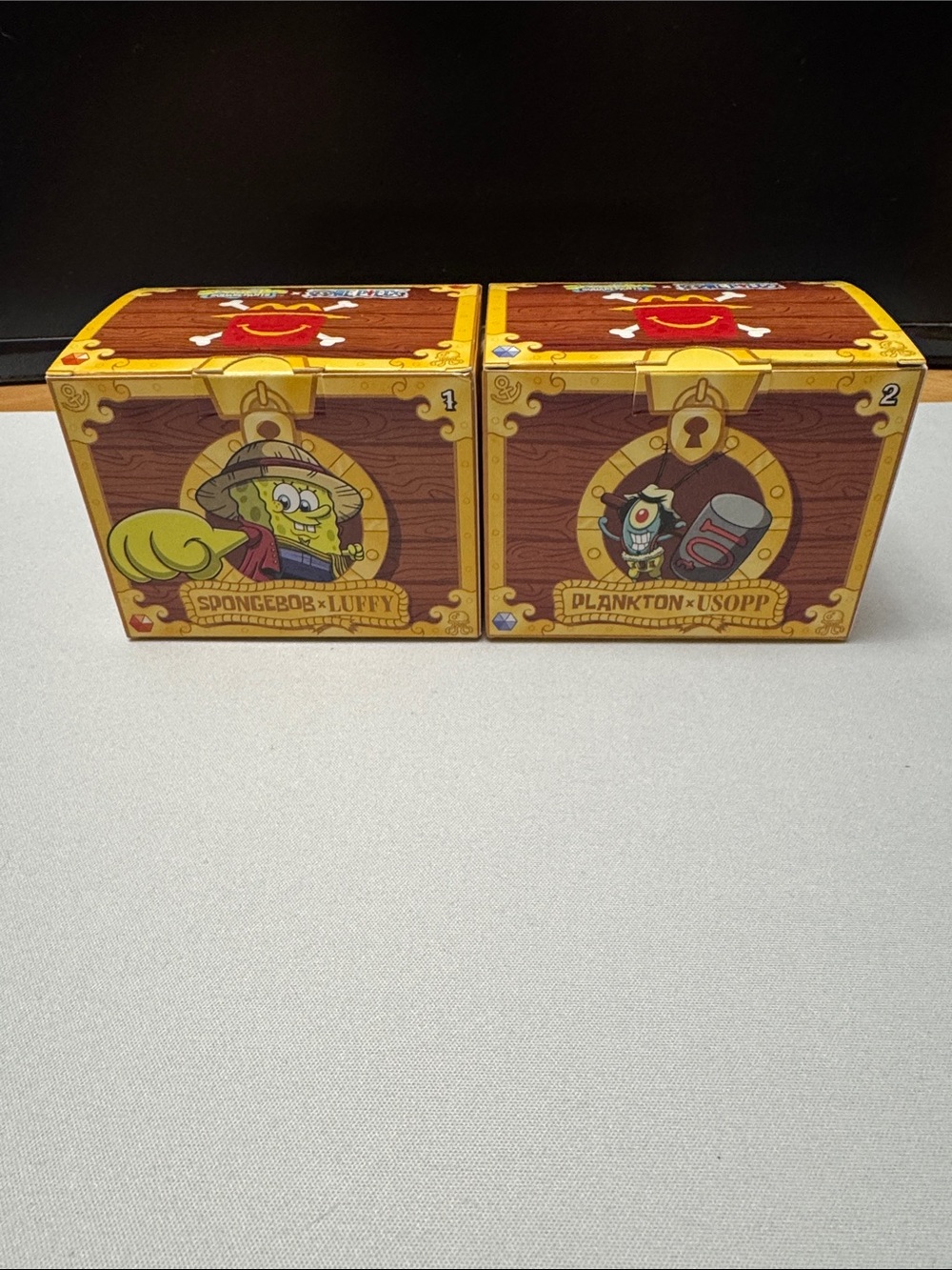 McDonald's SpongeBob x One Piece Treasure Box Set (Luffy & Plankton Edition)
